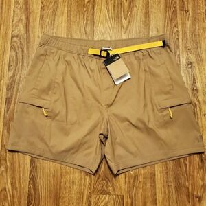 The North Face Cargo Shorts Men 2XL Brown M Class V Utility Relaxed‎ Fit Belted